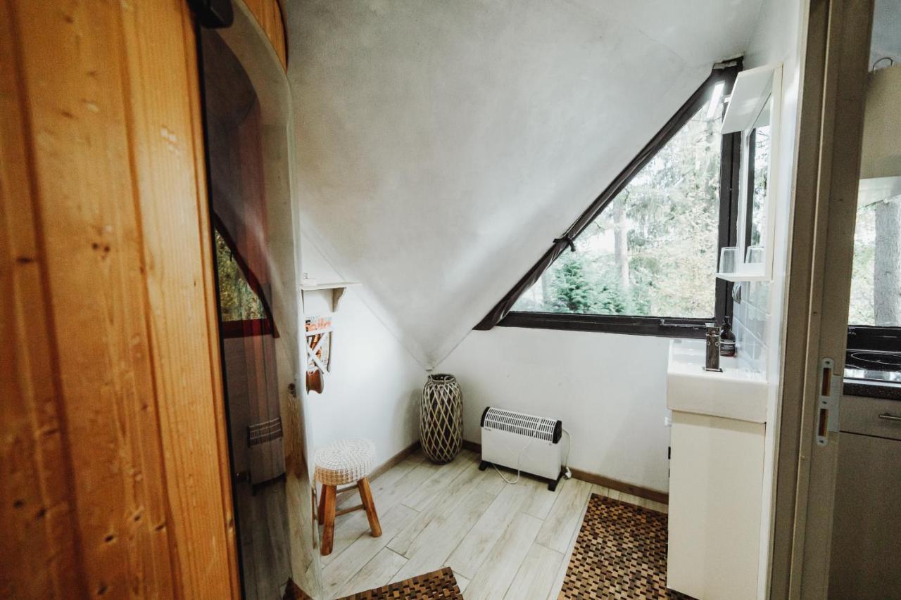 Chalet Scandinave Avec Sauna Ir - In The Woods Gesves Buitenkant foto
