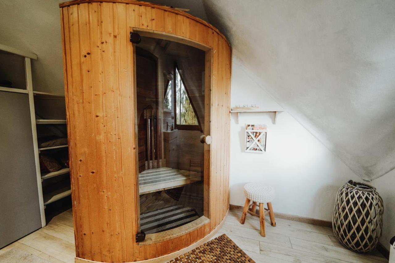 Chalet Scandinave Avec Sauna Ir - In The Woods Gesves Buitenkant foto